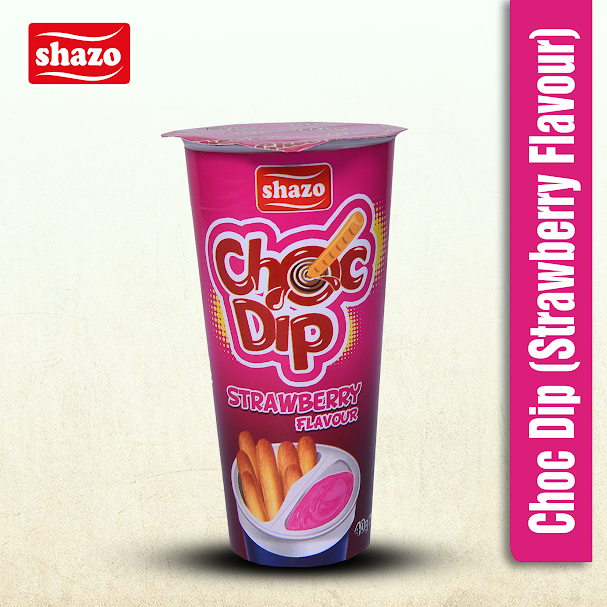 Shazo ChocDip (Strawberry Flavour) Pack of 12