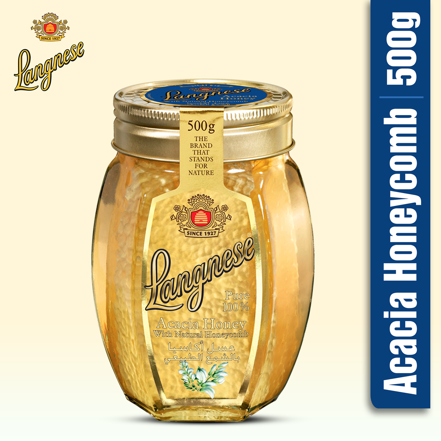 Langnese Honey Acacia With Honeycomb 500 gm