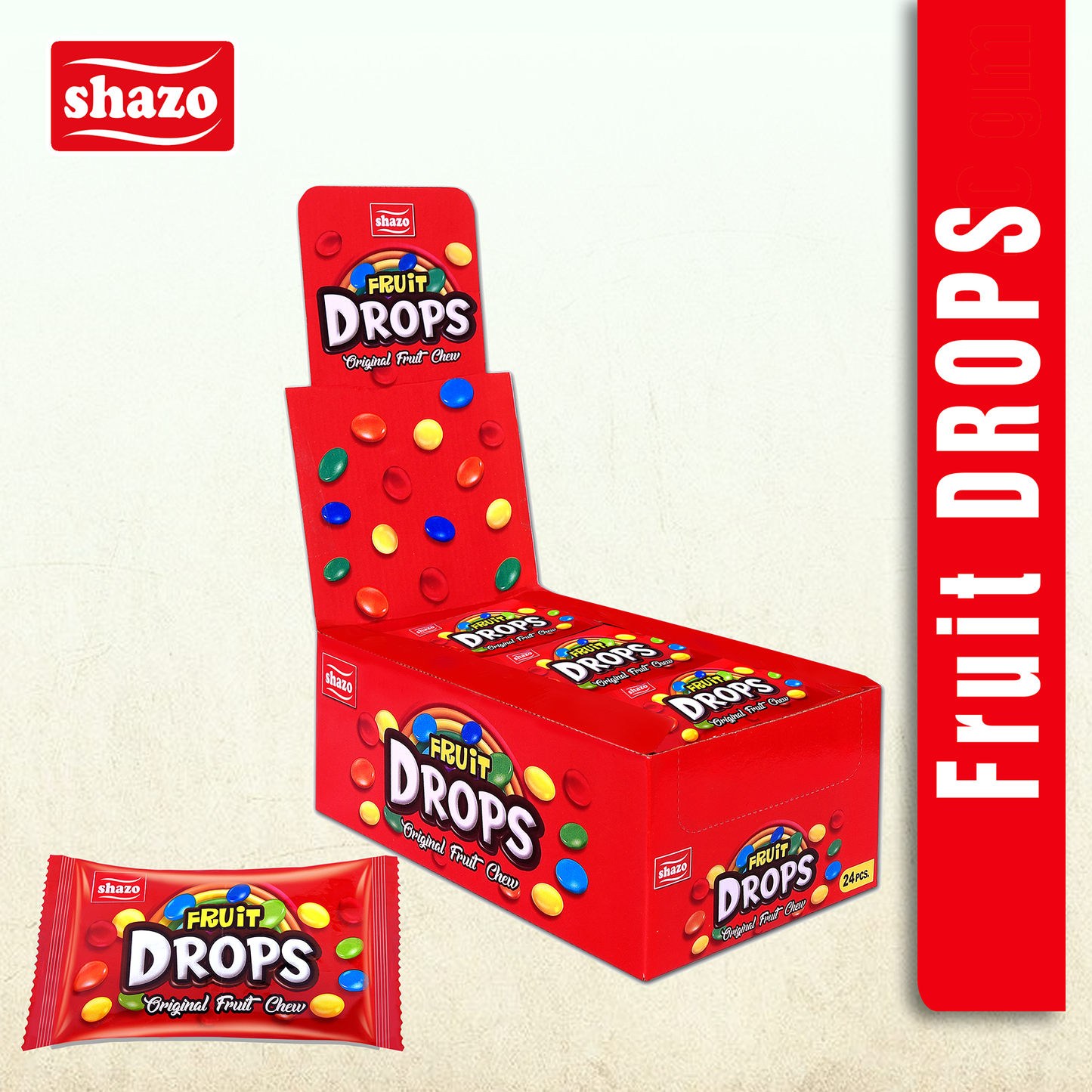 Shazo Fruit Drops-Pack of 24