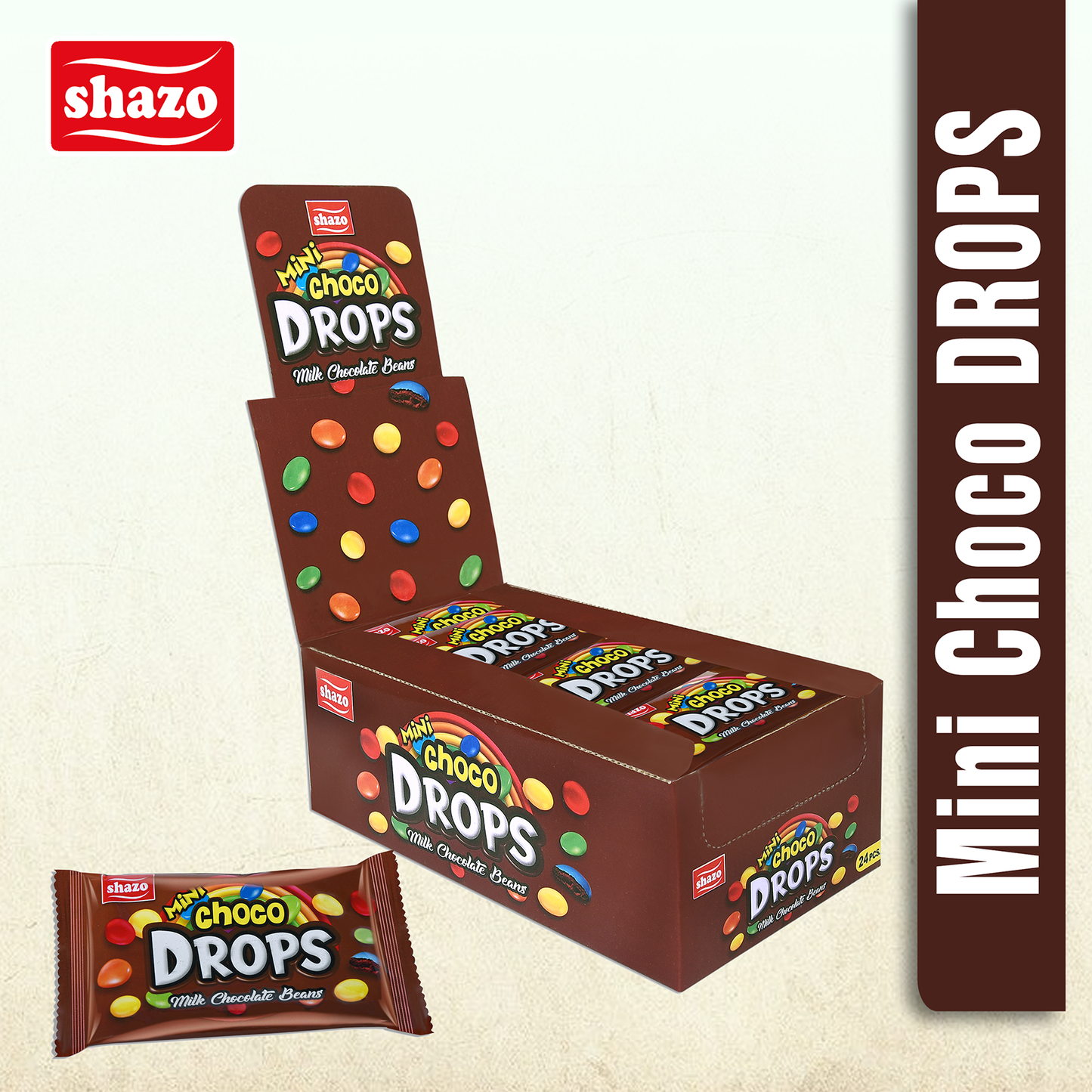 Shazo Mini Choco Drops-Pack of 24